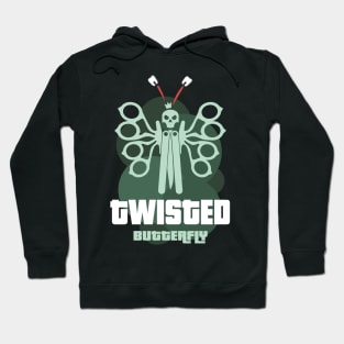 Twisted Butterfly. Iron fists and balisong knife Hoodie